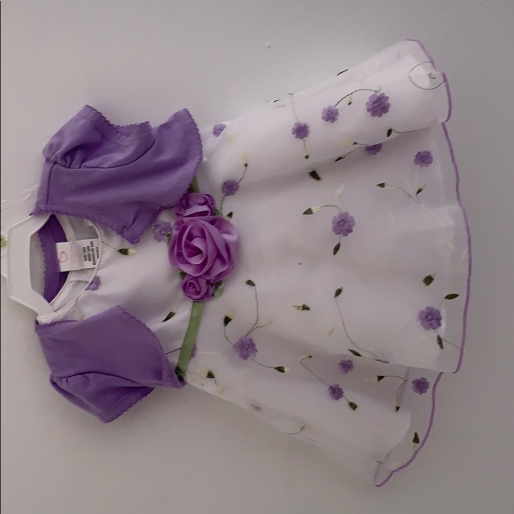 Baby girl dress w cardigan